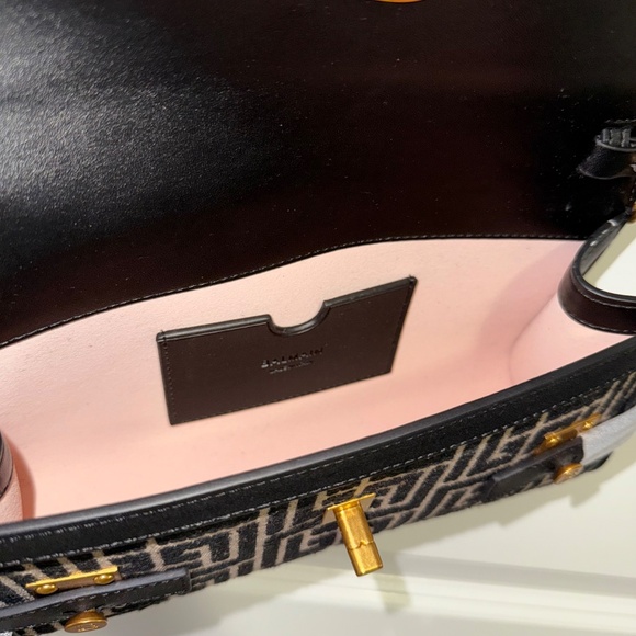 Balmain B Buzz Jacquard bag on chain - Picture 9 of 14